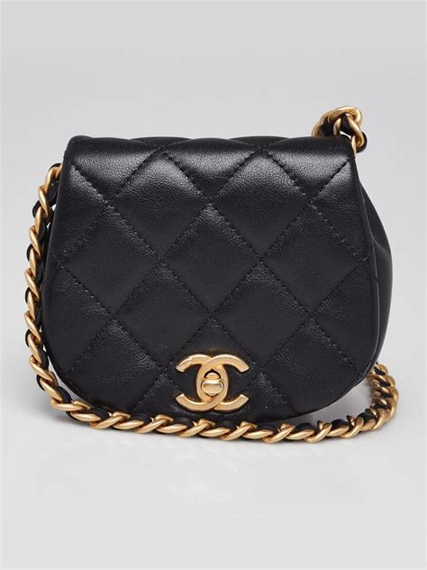 Chanel Coco Mail Clutch with Chain Quilted Calfskin Black 30191211